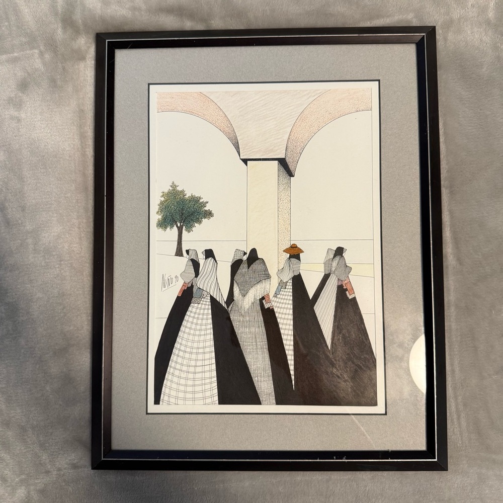 Signed‎ "Nieto 90" Southwestern Print Framed — Amado Peña Jr. Style